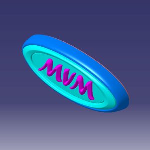 آرم روی درب صندوق عقب MVM X55 , X55 Pro 609001052AA